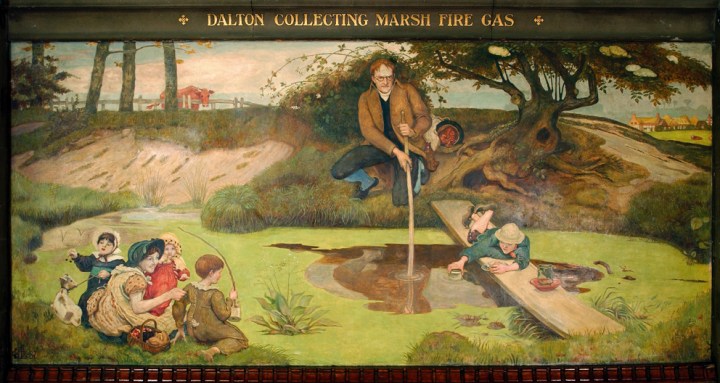 FMB Mural Dalton Collecting Marsh Fire Gas