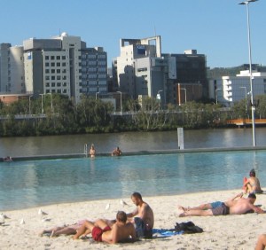 Queensland University of Technology, within view of the beach.