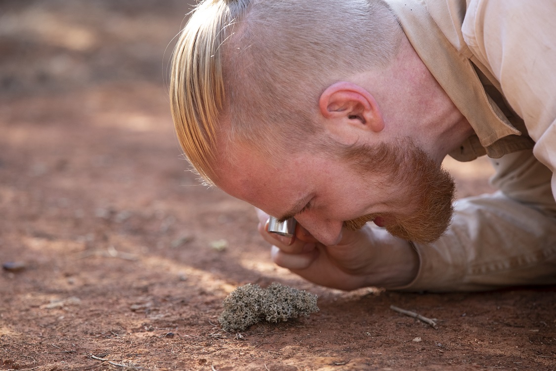 Max in the field. Photo by Alan Kwok
