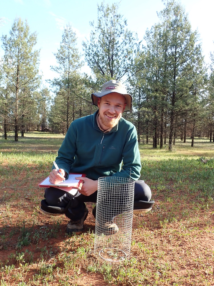 Max in the field. Photo by Dony Indiarto