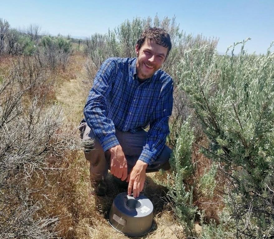 Andrii Zaiats during the experiment, Summer 2012.