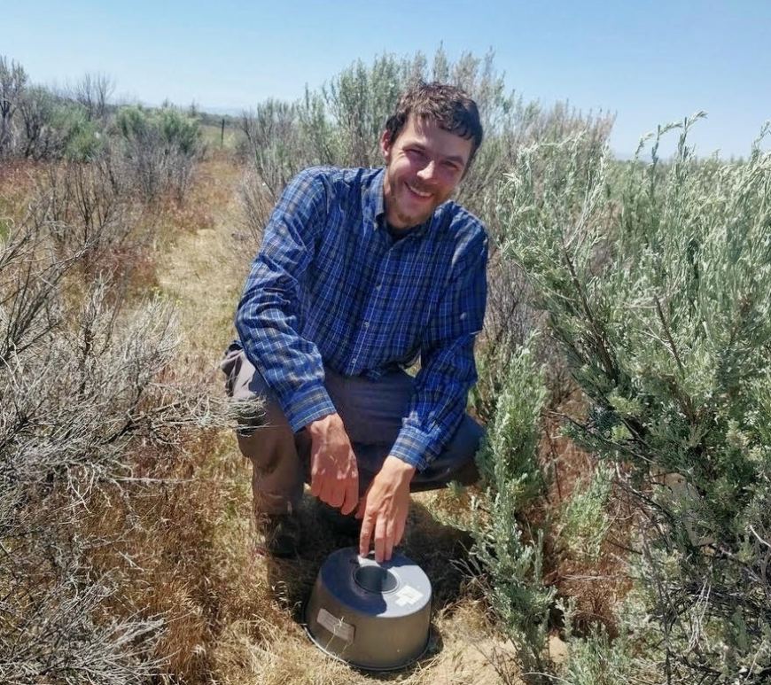 Andrii Zaiats during the experiment, Summer 2012.