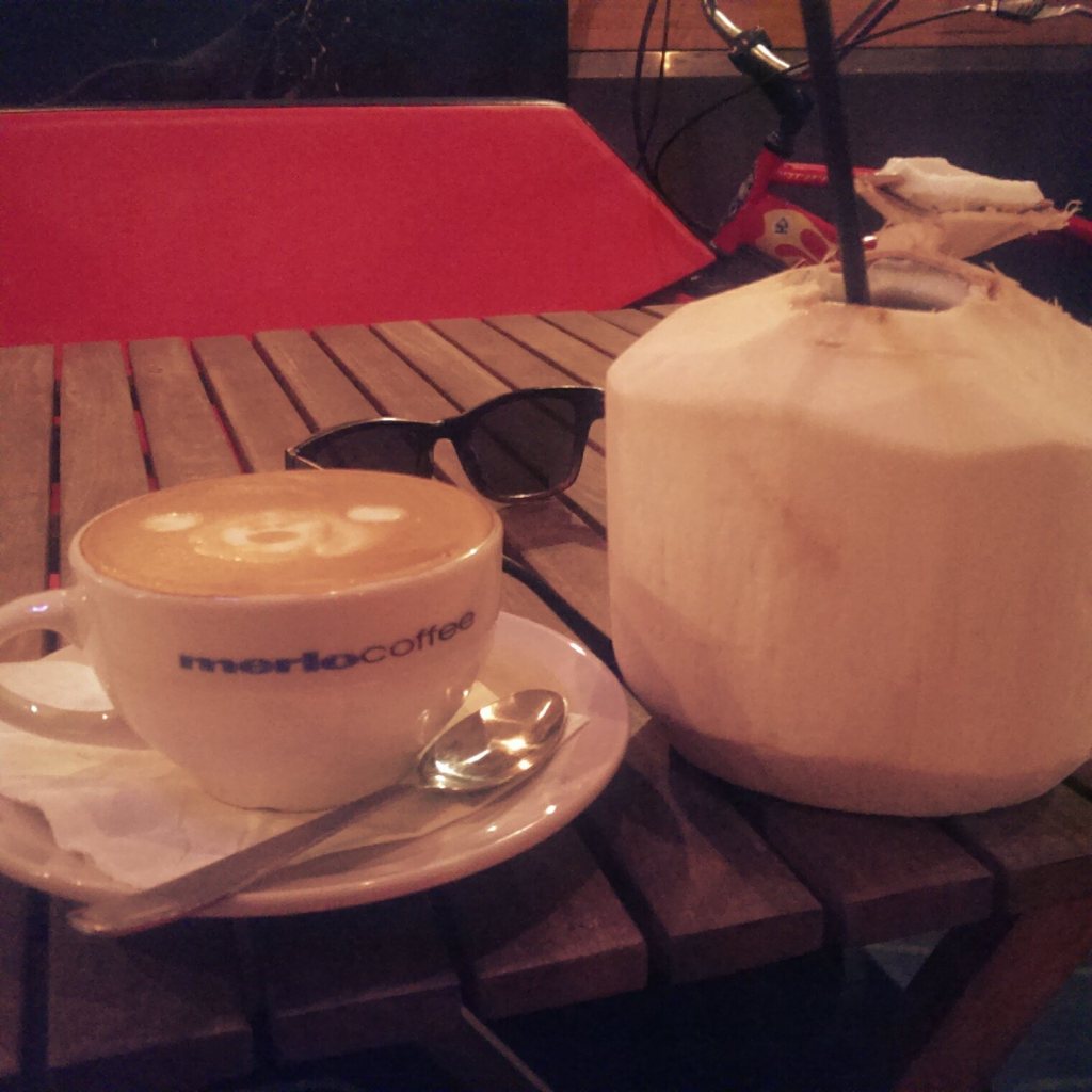 Those who know me well know how much I loved and miss the ready availability of both flat whites and fresh coconut water in Australia.