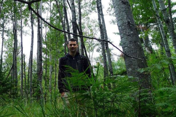 Michel at the WisAsp common garden