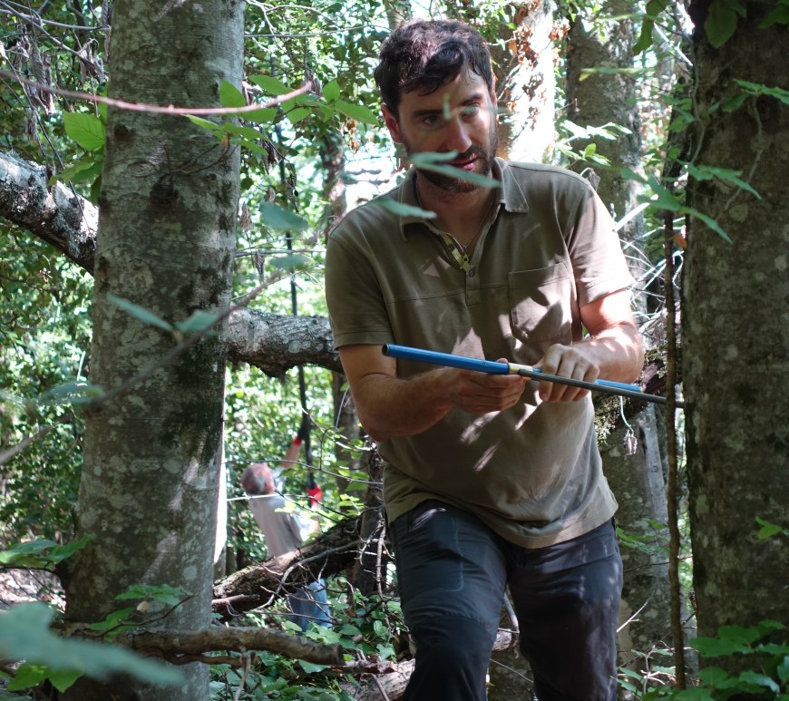 Xavier Morin in the Grand Luberon forest (South-Eastern France)