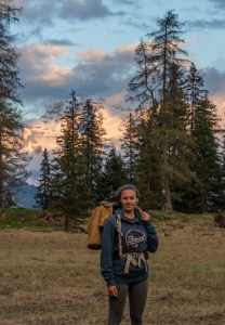 Margaux Didion-Gency at the Lago di Nambino, Italy.