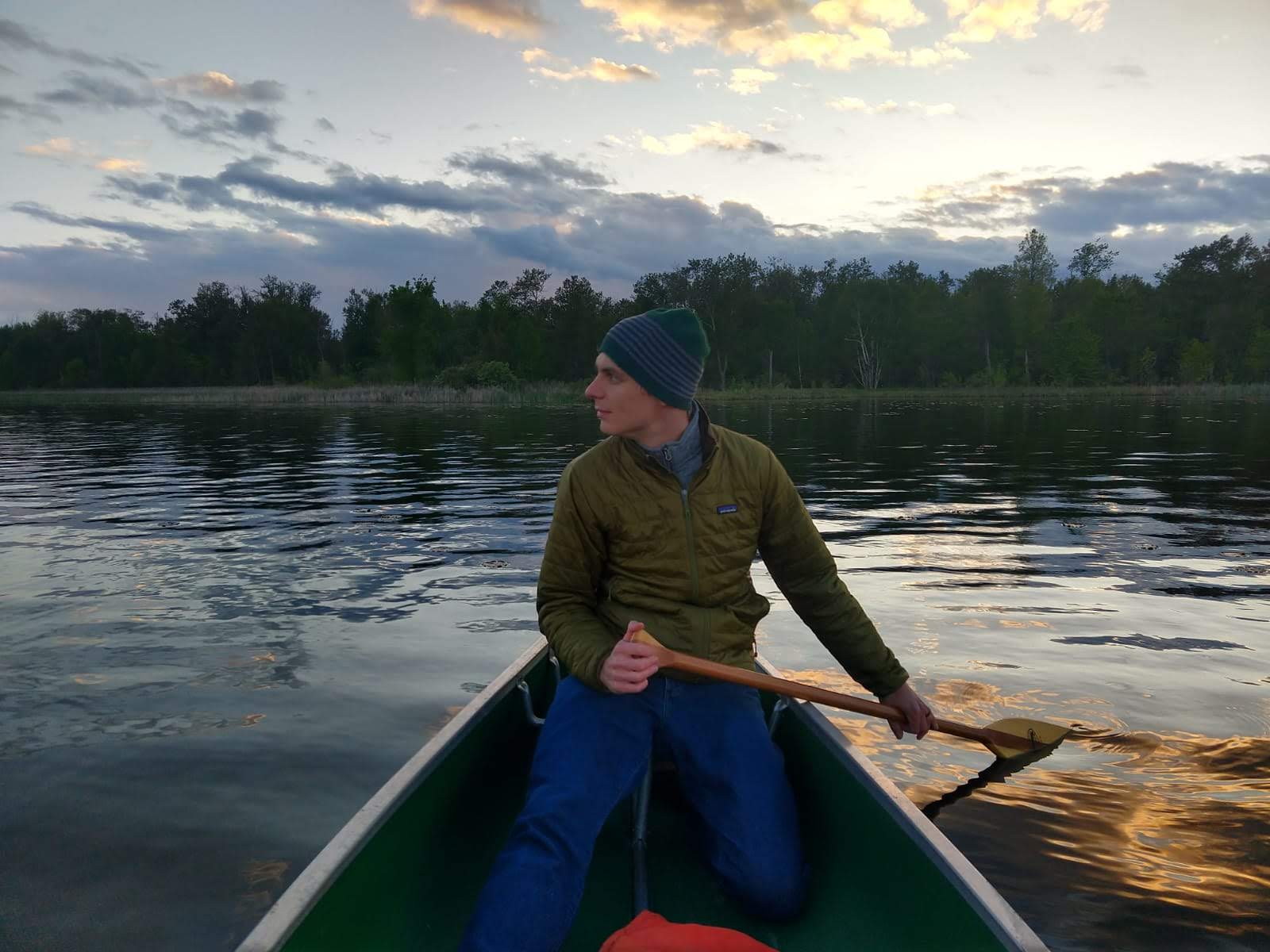 Robert enjoying canoeing