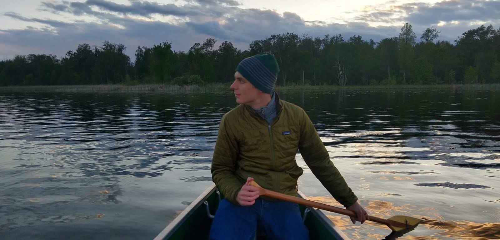 Robert enjoying canoeing