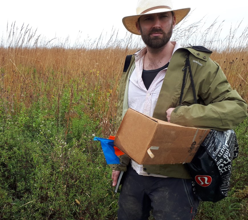 Curtis Lubbe – tired and in a Canadian prairie.