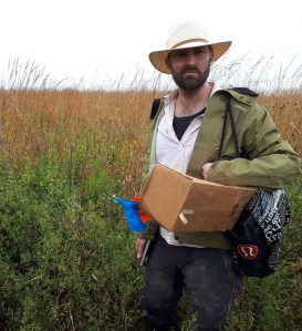 Curtis Lubbe – tired and in a Canadian prairie.